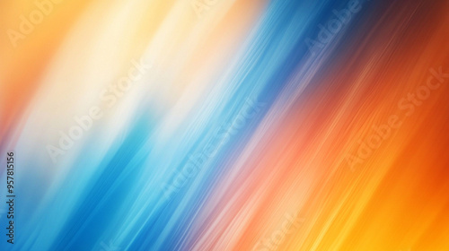 blur of orange and blue gradient background, symbolizing creativity and transformation, with soft transitions representing fluidity and change in visual design