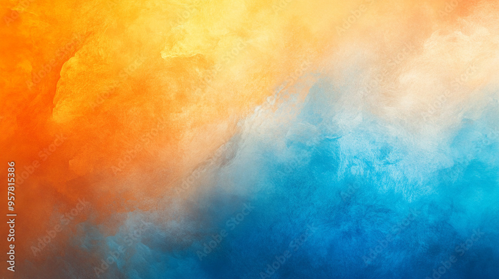 blur of orange and blue gradient background, symbolizing creativity and transformation, with soft transitions representing fluidity and change in visual design blur of orange and blue gradient background, symbolizing creativity and transformation, with soft transitions representing fluidity and change in visual design