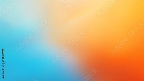 blur of orange and blue gradient background, symbolizing creativity and transformation, with soft transitions representing fluidity and change in visual design