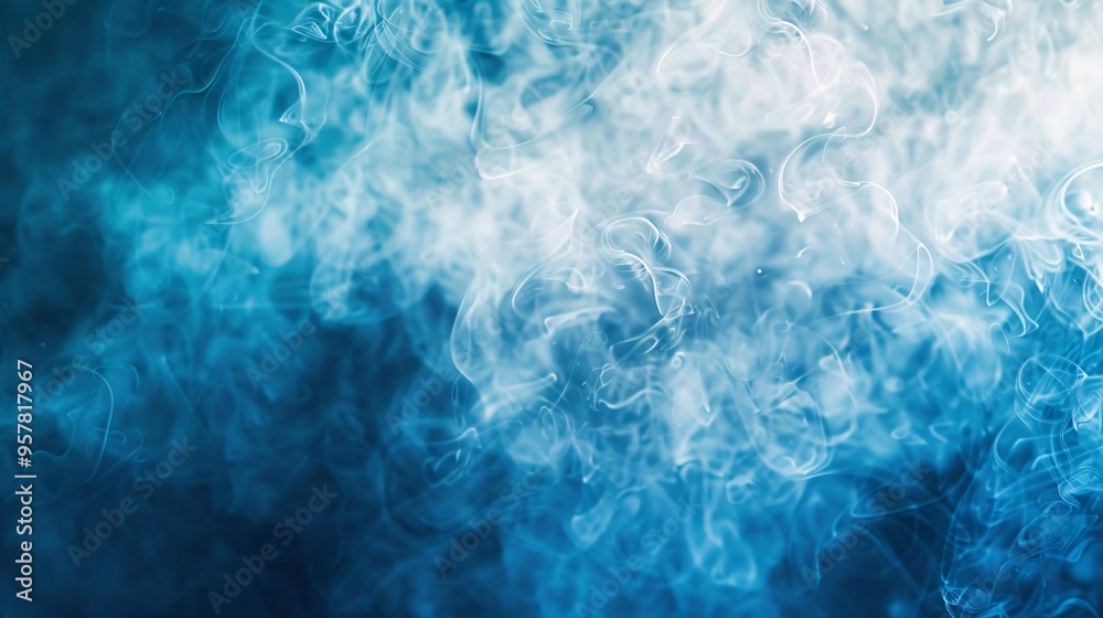 Naklejka premium 07240954 138. Elegant website header banner with a blurred landing page backdrop, enhanced by a dynamic blue noise textured gradient background, providing a visually appealing and contemporary look