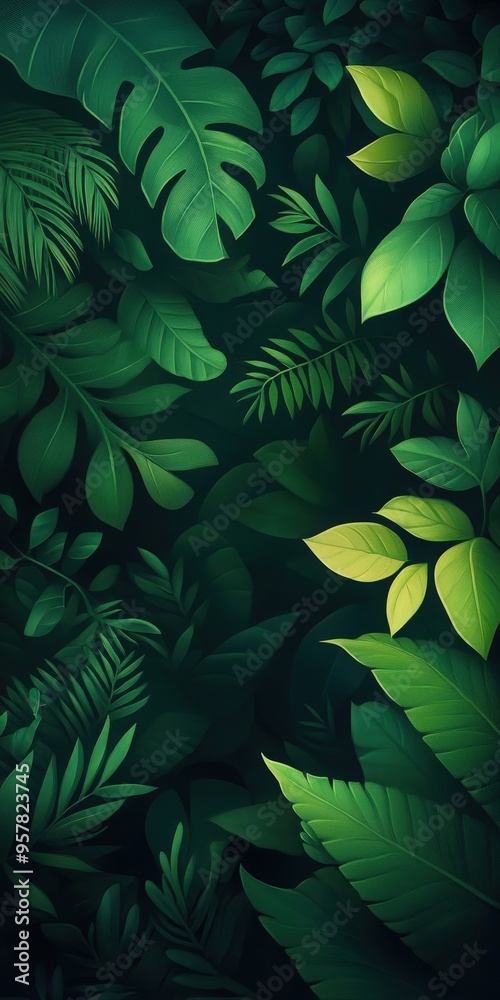 A vibrant collection of lush green leaves, creating a serene and natural backdrop for various creative projects. A vibrant collection of lush green leaves, creating a serene and natural backdrop for various creative projects.