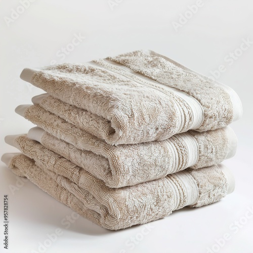 Gamcha towel isolated on white background  photo