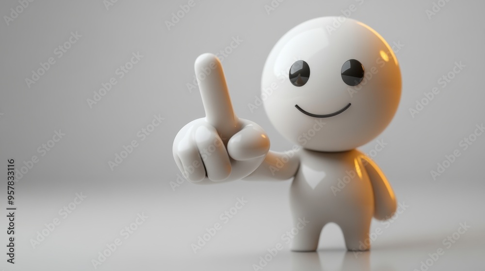 3D render of cartoon human hand pointing with index finger. Recommendation icon for attention metaphor. Pointer clip art isolated on white background. 3D render of cartoon human hand pointing with index finger. Recommendation icon for attention metaphor. Pointer clip art isolated on white background.