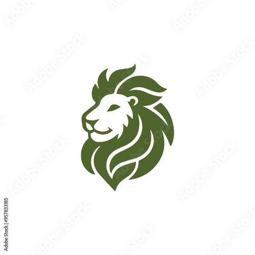 Leaf lion logo