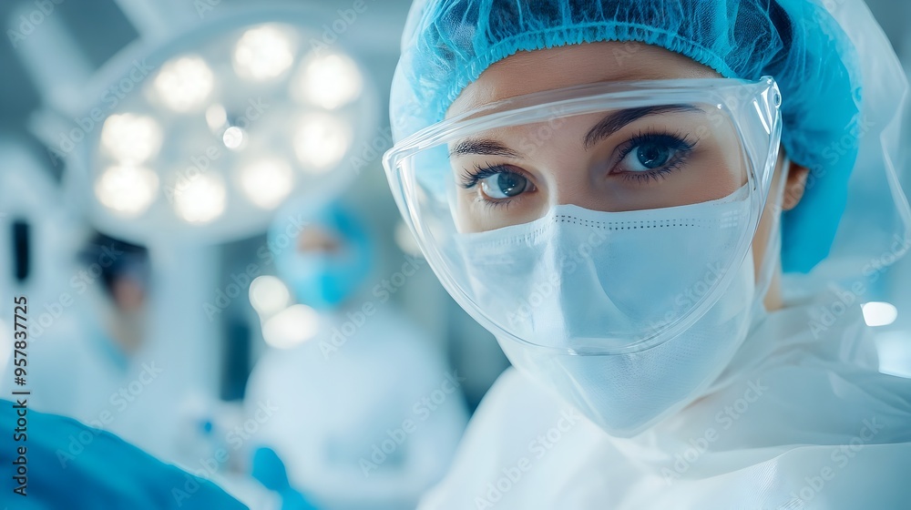 Skilled Surgeon Performing Meticulous Medical Procedure with Precision and Focus Skilled Surgeon Performing Meticulous Medical Procedure with Precision and Focus