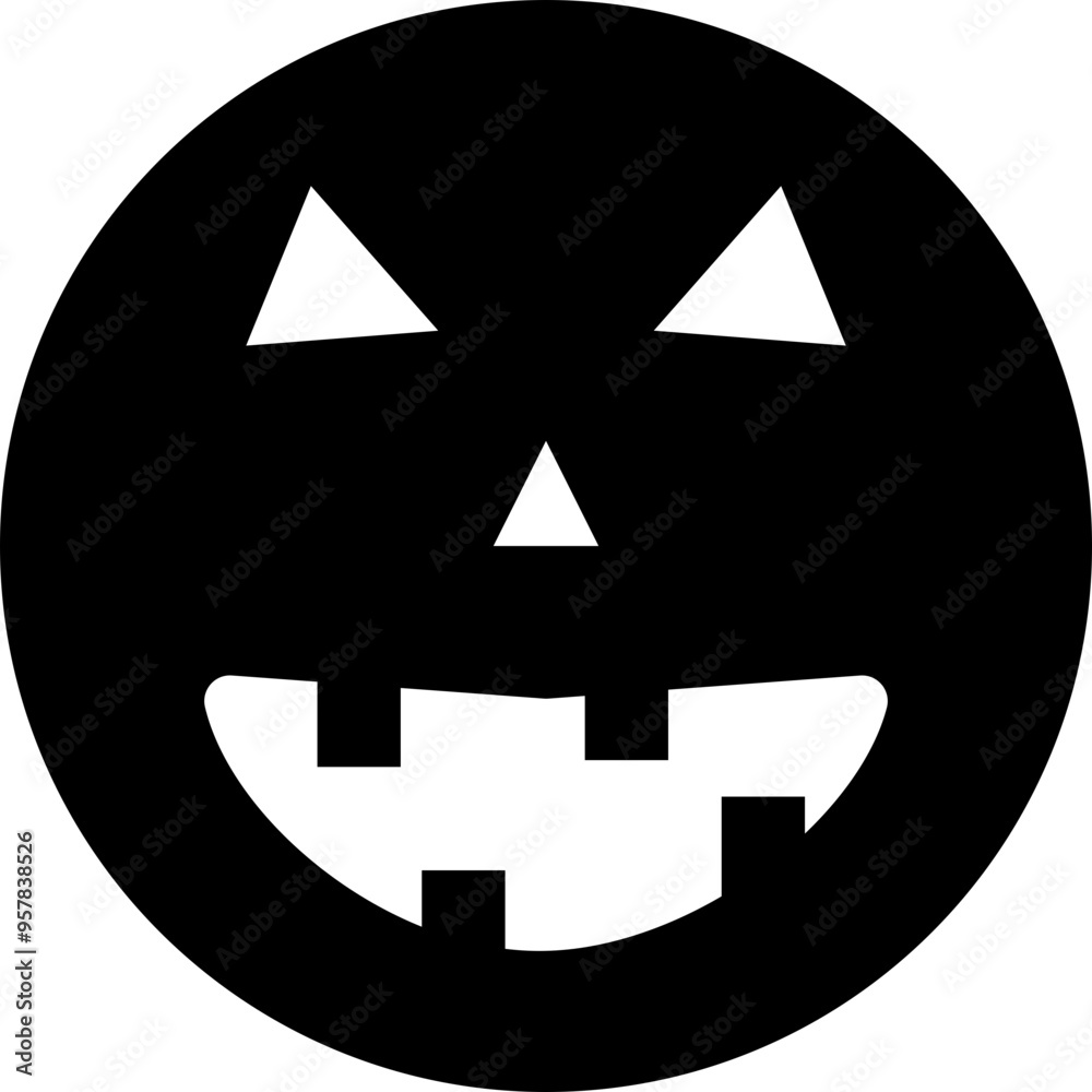 pumpkin face halloween element icon silhouette pumpkin face halloween element icon silhouette