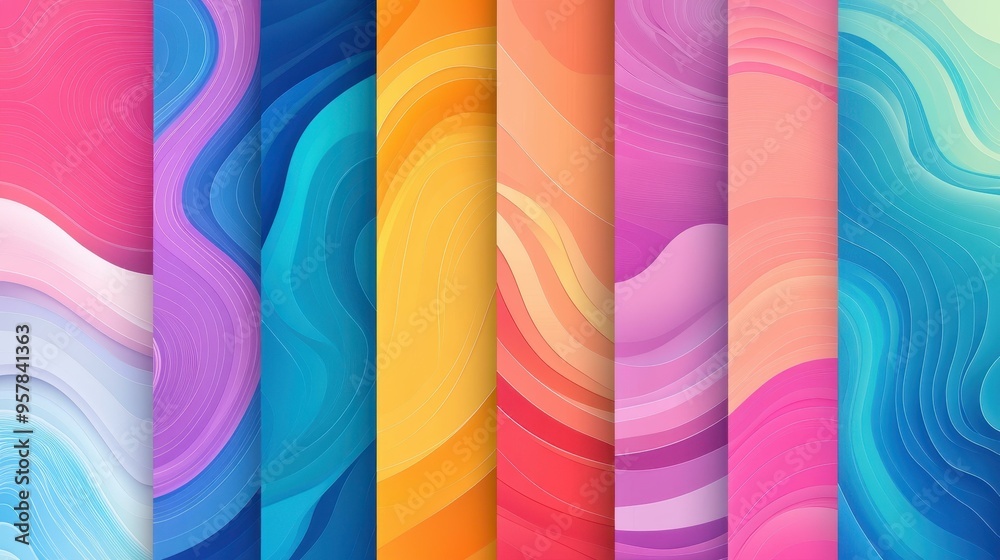 Explore a vibrant collection of abstract posters featuring 3D geometric shapes on a minimalist gradient background. Explore a vibrant collection of abstract posters featuring 3D geometric shapes on a minimalist gradient background.