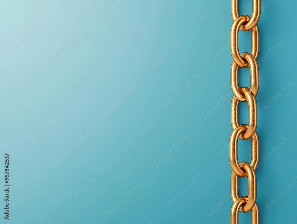 Golden chain linking upward arrows, symbolizing the connection of strategies driving revenue growth, revenue growth, strategic connection Golden chain linking upward arrows, symbolizing the connection of strategies driving revenue growth, revenue growth, strategic connection