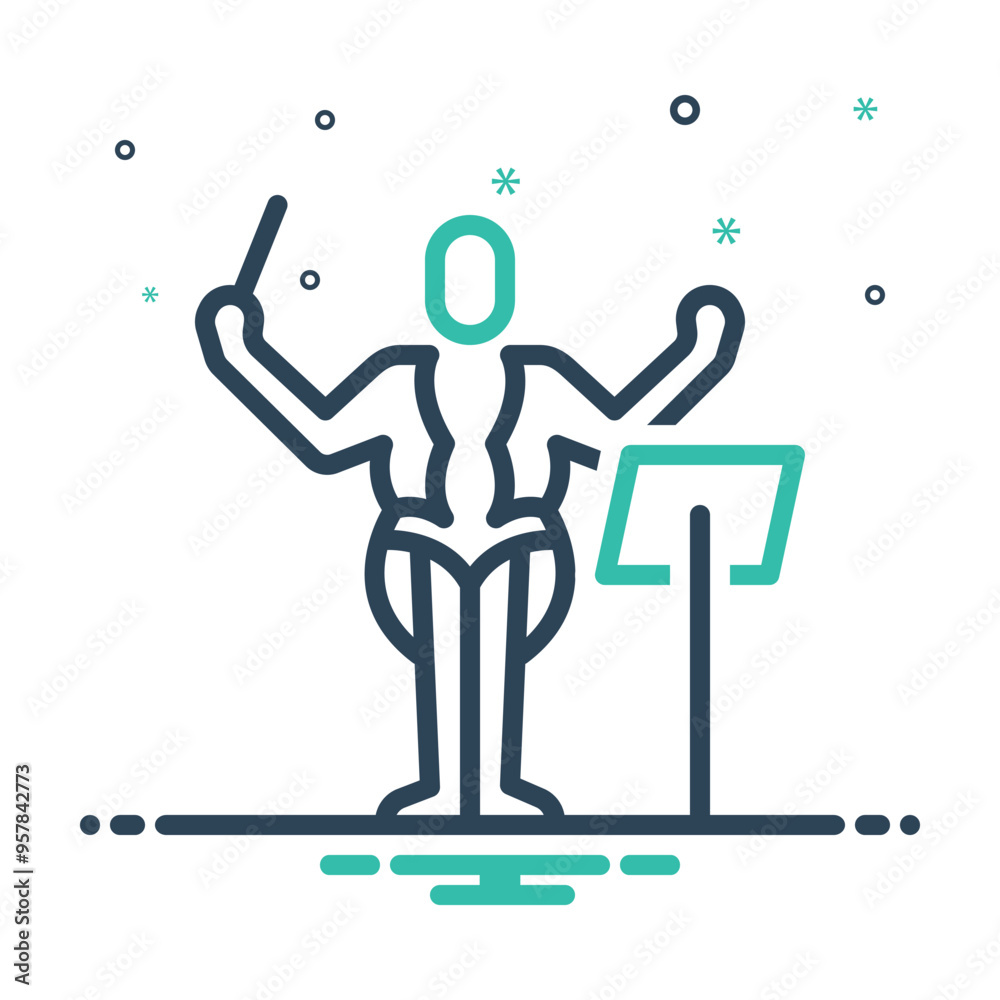 Mix icon for orchestra conductor Mix icon for orchestra conductor