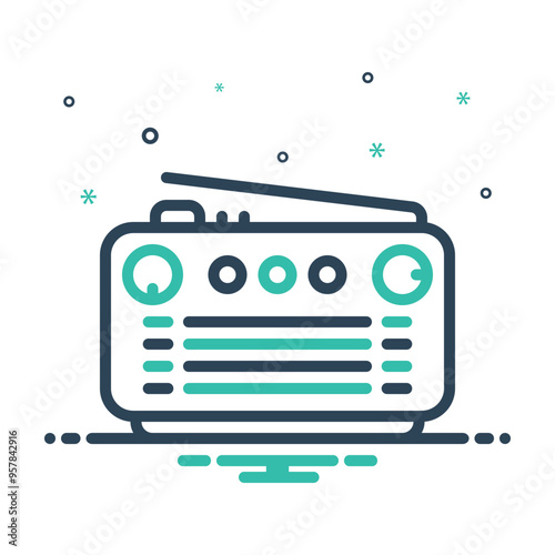 Mix icon for radio