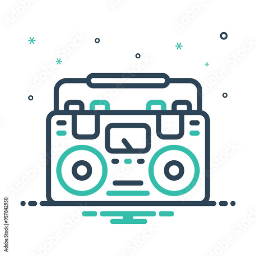 Mix icon for radio