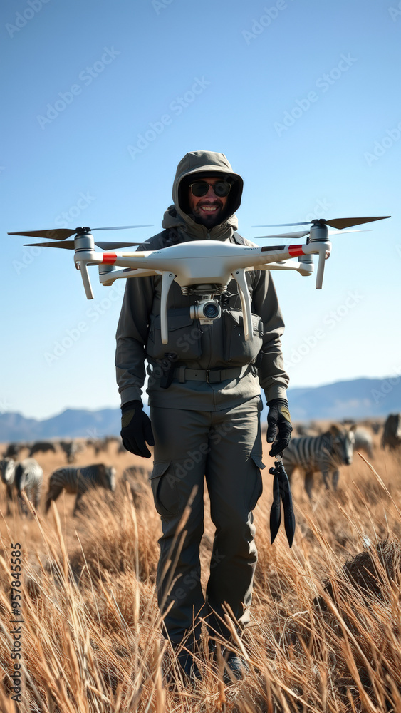 Fototapeta premium Drone Photography in the African Savanna