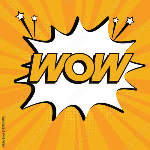 vector Comic style Wow pop art
