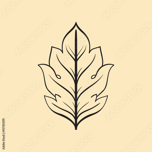 Acanthus flower pattern design