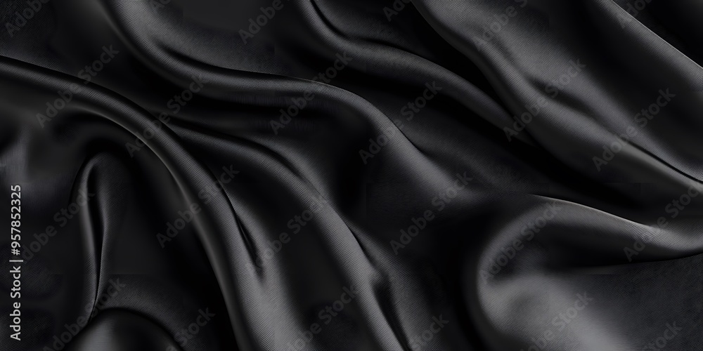 Obraz premium black silk background