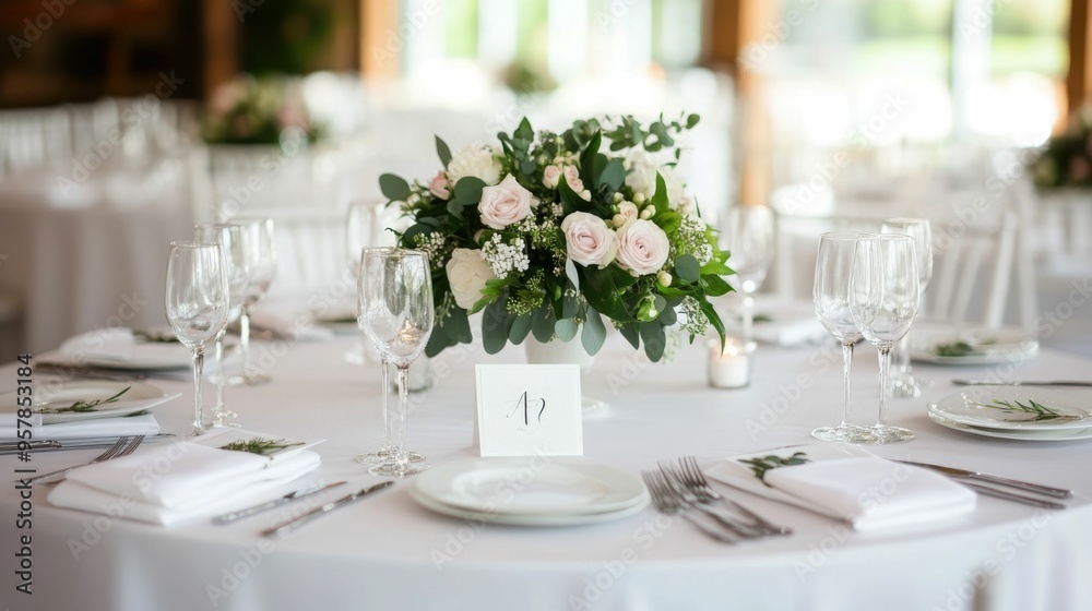 Exquisitely Designed Wedding Table Setting with Lush Floral Arrangements Fine Dinnerware and Opulent Decor Elements Creating a Sophisticated and Celebratory Atmosphere for a Luxurious Event Exquisitely Designed Wedding Table Setting with Lush Floral Arrangements Fine Dinnerware and Opulent Decor Elements Creating a Sophisticated and Celebratory Atmosphere for a Luxurious Event