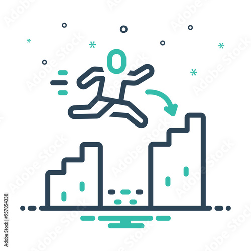 Mix icon for overcome