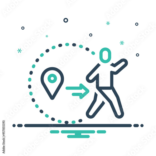 Mix icon for out of zone
