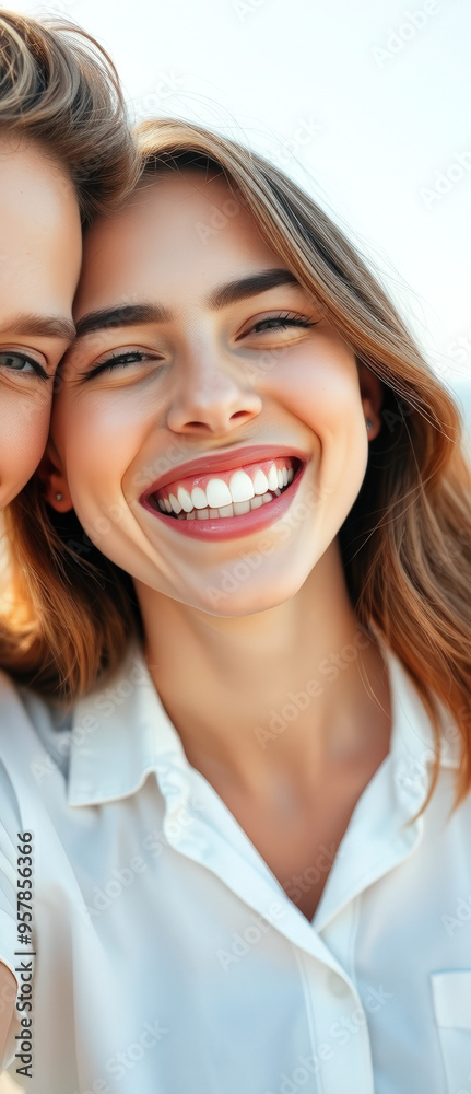 Close up portrait of a smiling young woman Close up portrait of a smiling young woman