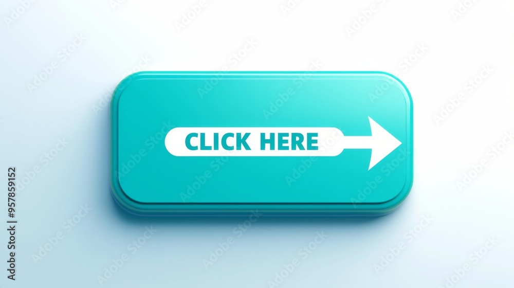 teal 'CLICK HERE' Button with Arrow in Flat Design - Minimalist Style with Large Empty Space teal 'CLICK HERE' Button with Arrow in Flat Design - Minimalist Style with Large Empty Space