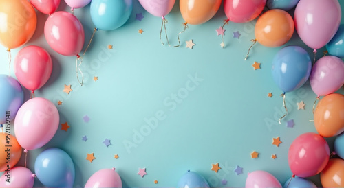 card with balloons