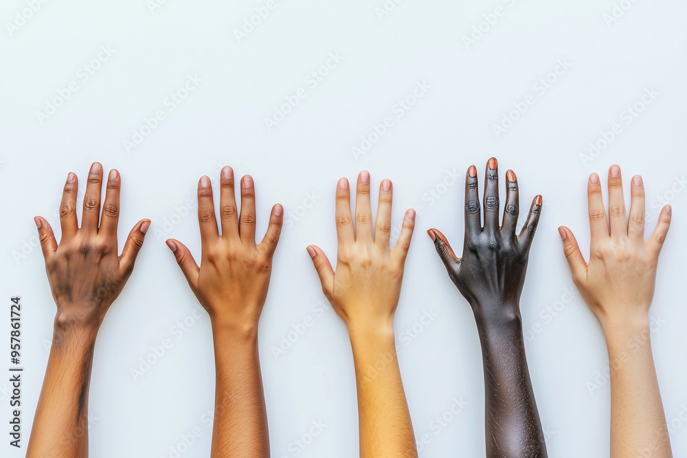 Hands of Different Skin Tones: A Symbol of Unity and Equality Hands of Different Skin Tones: A Symbol of Unity and Equality