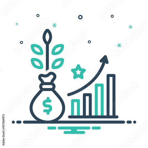 Mix icon for investment