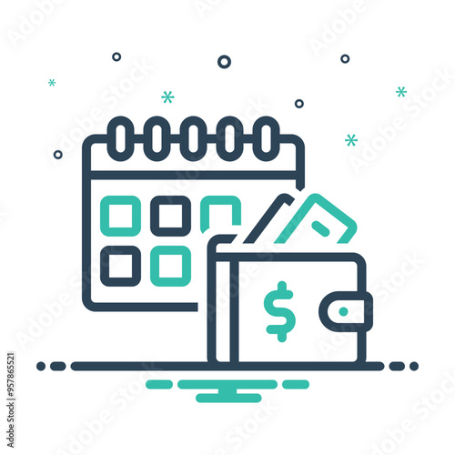 Mix icon for salary