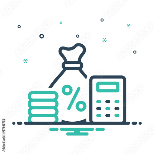 Mix icon for tax