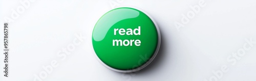 Green 'Read More' Button with White Background