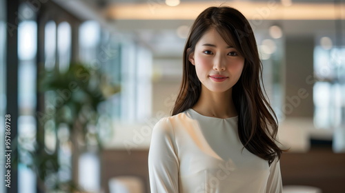オフィスにいる日本人の若い女性 Free Download オフィスにいる日本人の若い女性 - GFXLoad