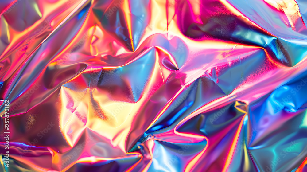 Colorful Iridescent Foil Background. Colorful Iridescent Foil Background.