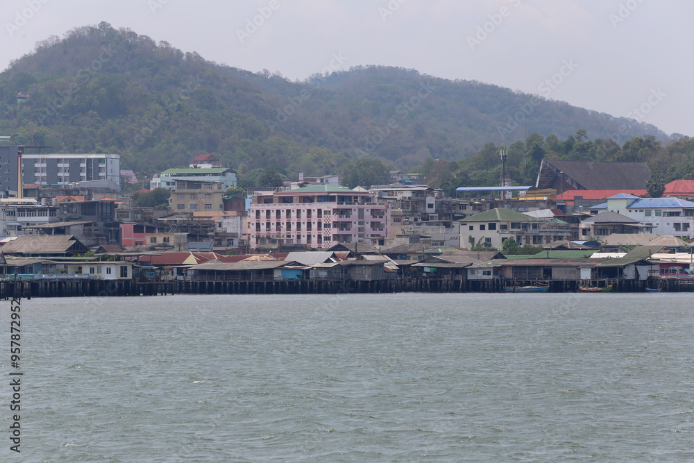 Sriracha city in Chonburi province, City in Thailand. Sriracha city in Chonburi province, City in Thailand.
