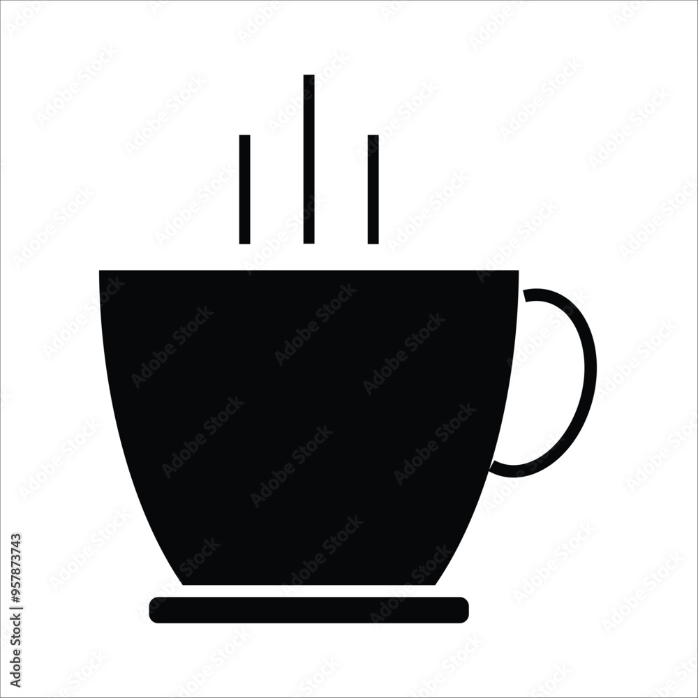 coffe mug vector icon line template coffe mug vector icon line template