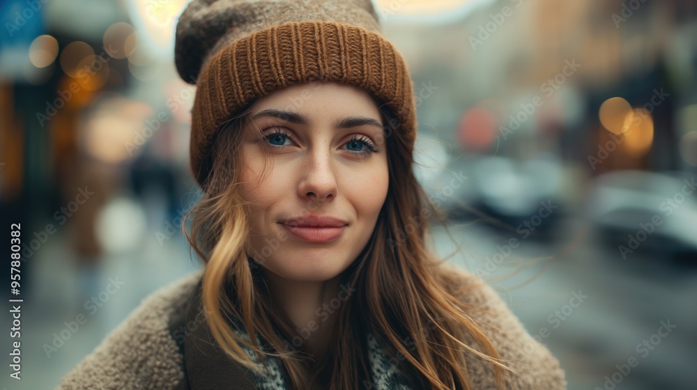 Winter Portrait with Beanie Winter Portrait with Beanie