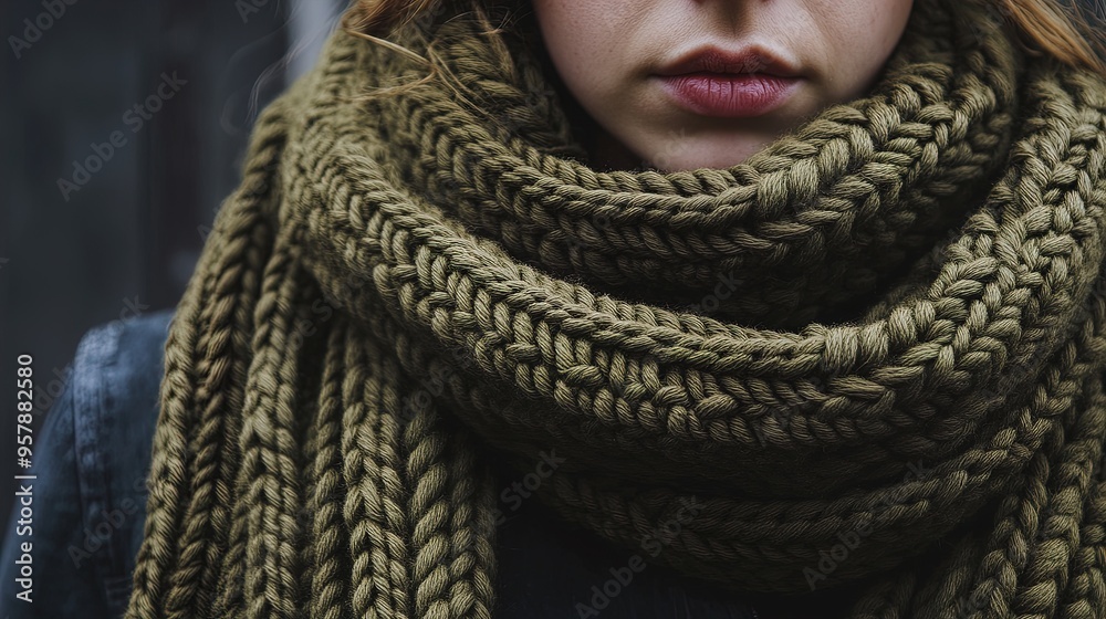 Cozy Autumn Vibes: Extra-Large Deep Olive Green Ribbed Knitted Scarf – Perfect for Enhancing Your Home Décor or as a Sports Interior Poster! Cozy Autumn Vibes: Extra-Large Deep Olive Green Ribbed Knitted Scarf – Perfect for Enhancing Your Home Décor or as a Sports Interior Poster!