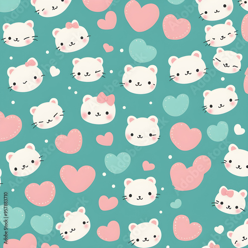 seamless pattern with pigs