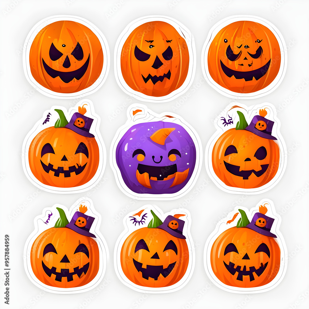 halloween pumpkin set halloween pumpkin set