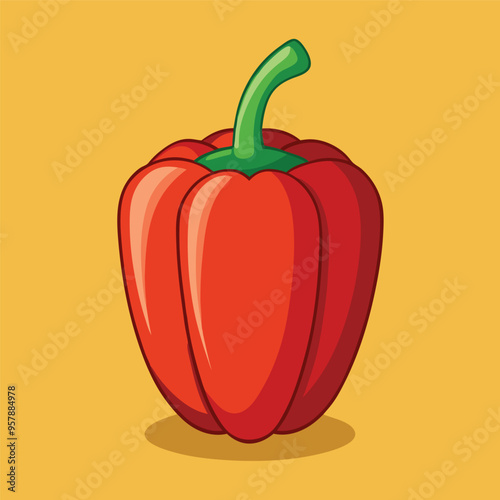 Red pepper vector