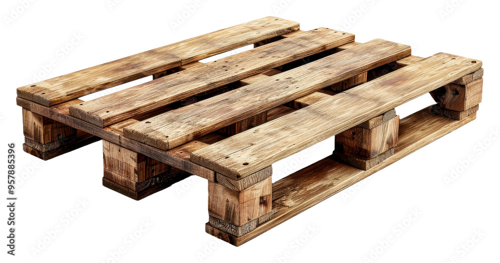 Wooden pallet with natural texture isolated on transparent background Wooden pallet with natural texture isolated on transparent background
