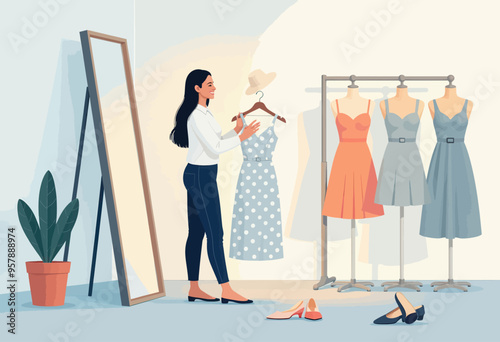 Fashionable Dresses on Display: A Woman's Choice