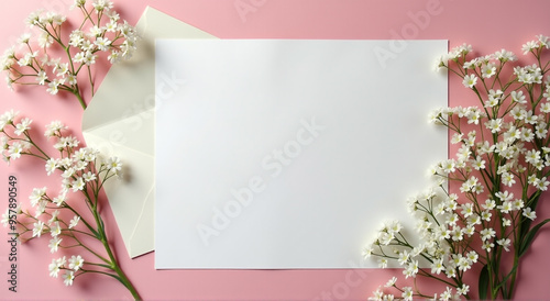 card with flowers