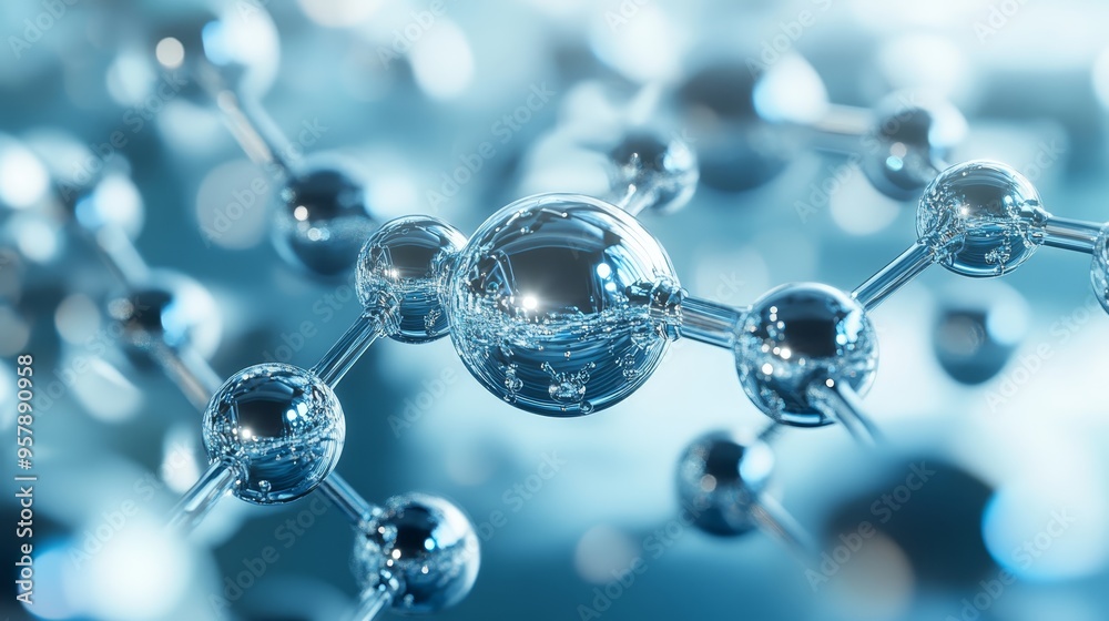 Abstract Molecular Structure Background