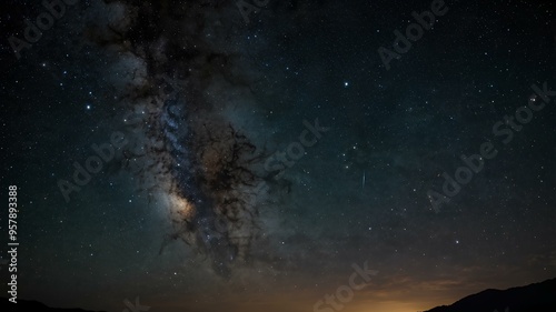 Astrophotography techniques. Various methods to capture stunning night sky images of stars, galaxies, celestial events. Realistic style. photo