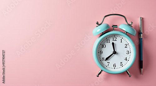 pink alarm clock