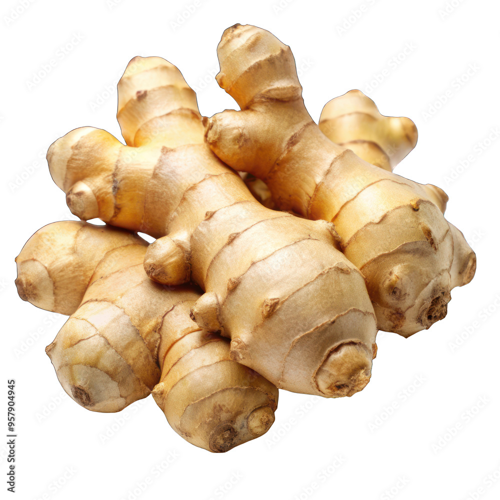 Fresh ginger isolated on transparent background Fresh ginger isolated on transparent background