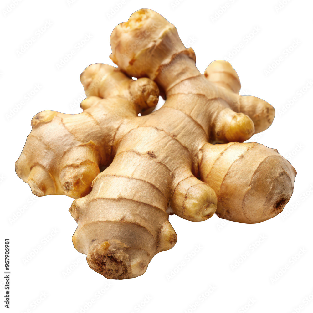 Fresh ginger isolated on transparent background Fresh ginger isolated on transparent background