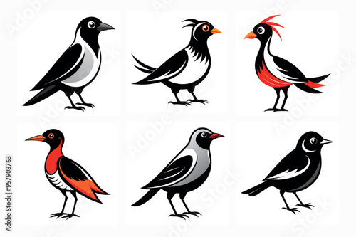 Wallpaper Mural Creative Bird Vector Art Illustration Torontodigital.ca