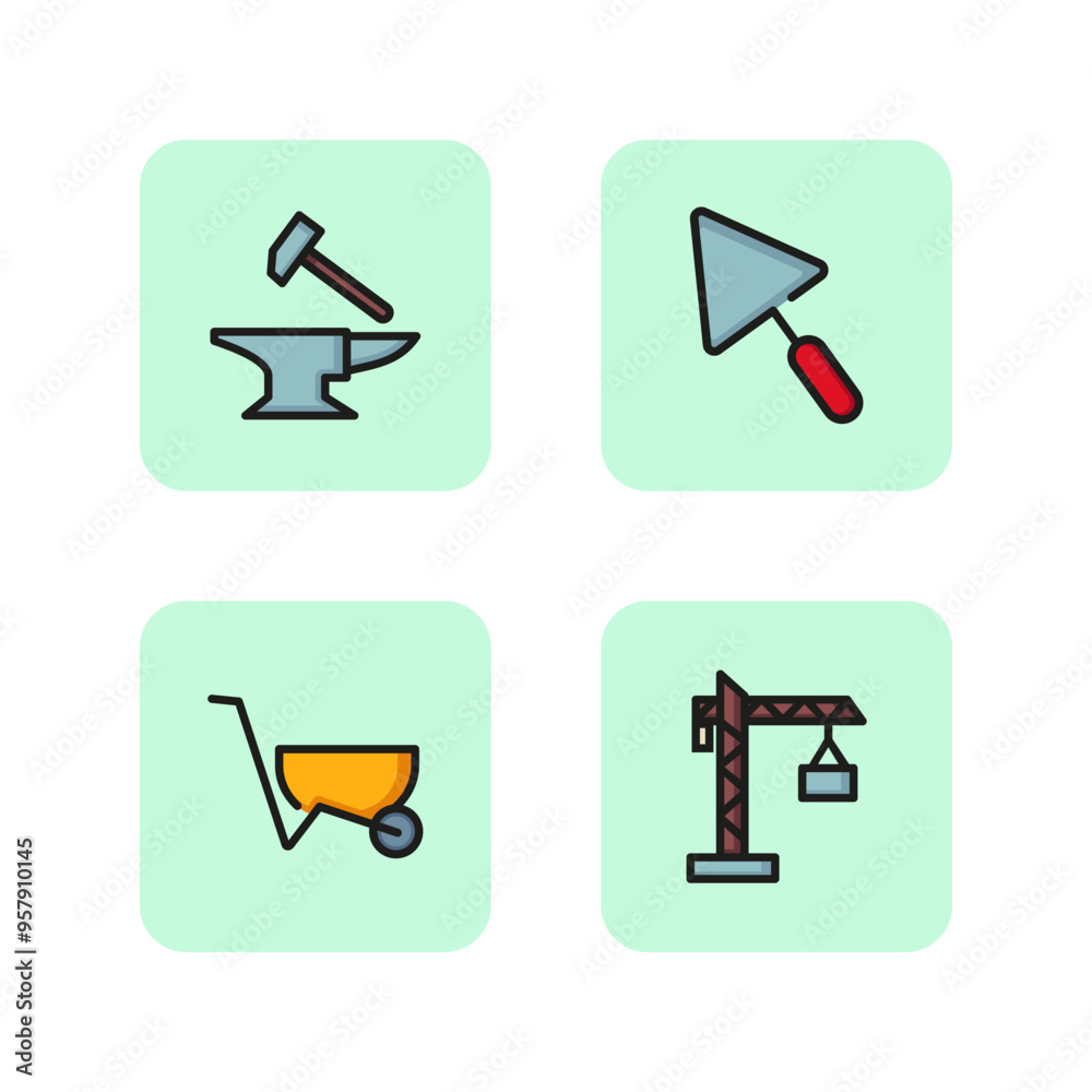 Season sale line icon set. Sellout of electronics, shoes and cosmetics. Big discounts concept. Vector illustration for web design and apps Season sale line icon set. Sellout of electronics, shoes and cosmetics. Big discounts concept. Vector illustration for web design and apps