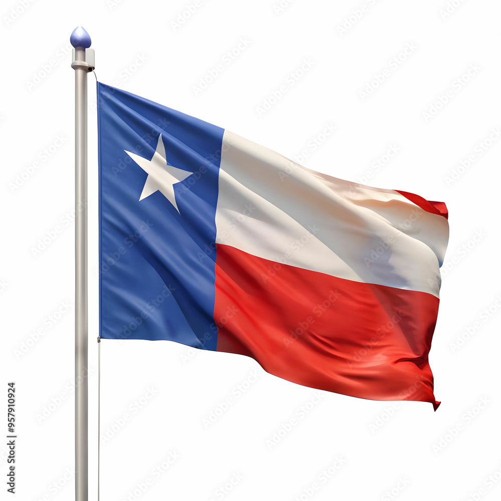 Naklejka premium chile flag isolated